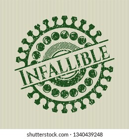 Green Infallible distress with rubber seal texture