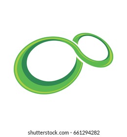 green infinity logo template