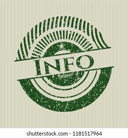 Green Info distress rubber seal