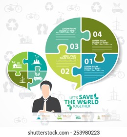 green infographic