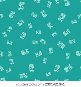 Green Infographic of city map navigation icon isolated seamless pattern on green background. Mobile App Interface concept design. Geolacation concept.  Vector