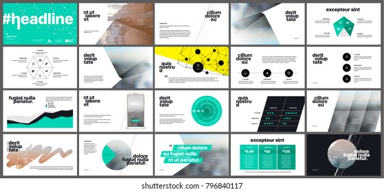 Green infographics elements on a white background. Vector Presentation templates. Use in presentation, flyer and leaflet, corporate report, marketing, advertising, annual report, banner.