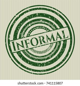 Green Informal distress rubber seal with grunge texture