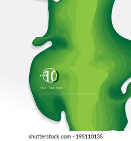 Green Ink Effect Design Elements Background