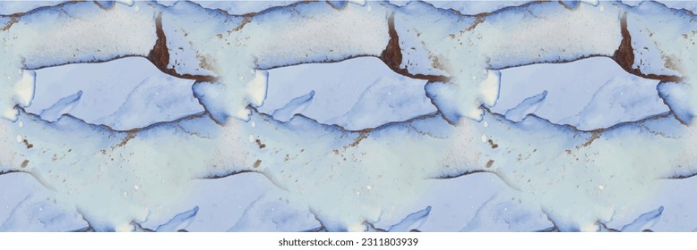 Green Ink Paint. Marble Foil Alcohol Ink. Gold Marble Watercolor. Blue Gradient Background. Light Elegant Pattern. Golden Vector Ink Marble. Copper Water Color Watercolor. Vector Abstract Template.