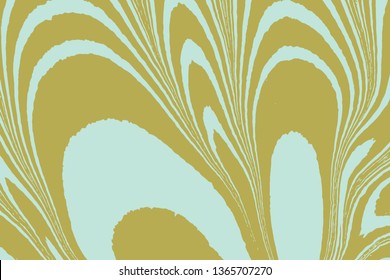 Green ink texture watercolor hand drawn Ebru, Turkish marbling art illustration, abstract background, aqua print. Stone or rock texture.