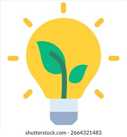 Elemento de icono de innovación verde para el diseño