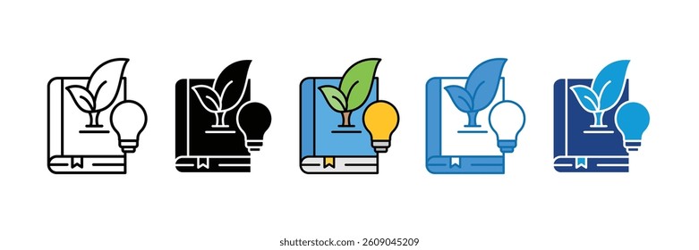 Green Innovation Icon Set Multiple Style Collection