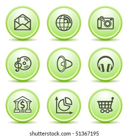 Green internet button 5