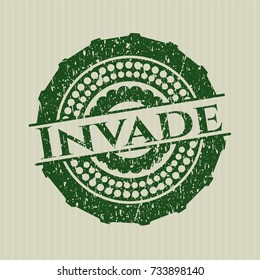Green Invade distressed rubber texture