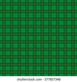 Green irish tartan background. Eps 10 vector file.