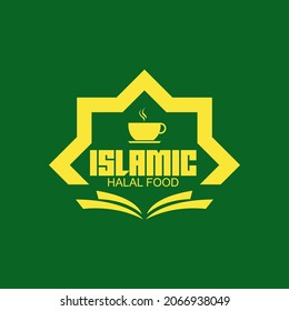 green islamic halal food vector
simple and elegant design