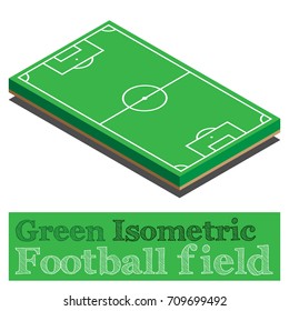 Green Isometric Football Field