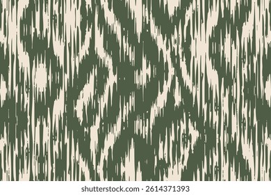Green ivory ikat stripe faded, ornament endless colorful stripe seamless blurred pattern fashion textile beautiful ethnicity ogee print canvas abstract dynamic ethnic fabric grunge hand draw cloth
