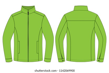 Green Jacket Design (Stand up neck)
