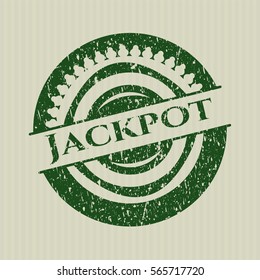 Green Jackpot distressed rubber seal