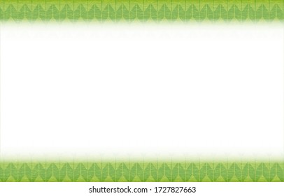 Green Japanese pattern frame: Arrow kasuri