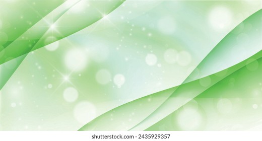 Fondo de onda de patrón japonés verde