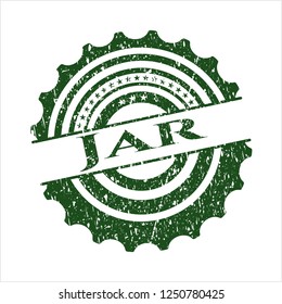 Green Jar rubber grunge texture stamp