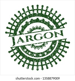 Green Jargon rubber grunge texture seal