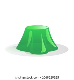 Green Jelly Vector Illustration