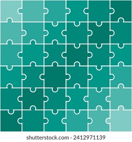 Green jigsaw pattern. jigsaw line pattern. jigsaw seamless pattern. Decorative elements, clothing, paper wrapping, bathroom tiles, wall tiles, backdrop, background.