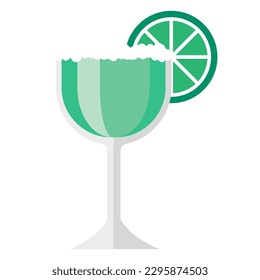 a green juice vector illustration icon for summer