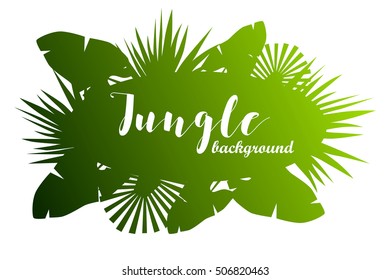 green jungle background silhouette
