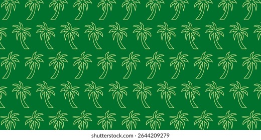 Grüner Dschungel Palmmuster - handgezeichnete Sommerblätter