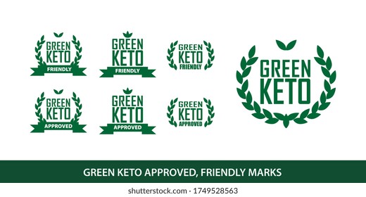 Green Keto approved and friendly healthcare diet marks set for certified ketogenic products and lifestyle