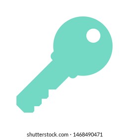 green key icon isolated on white background. vector illustartion
