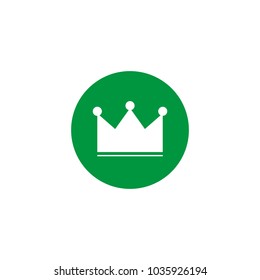 green king icon. Vector illusration