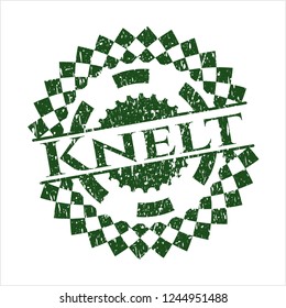 Green Knelt distressed rubber texture