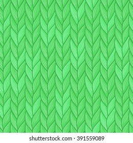 Padrão de malha sem costura verde. Tecido de malha quente natural. Vestuário de inverno. Eps, adicionado às amostras.
