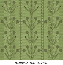 Green  knitting ornament