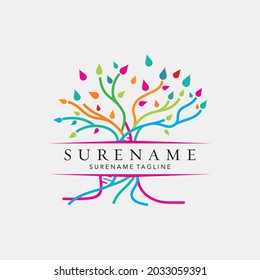 green lab DNA tree logo inspiration vector icon illustration