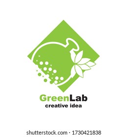 Design-Vektor für die Vorlage grüner Labels
