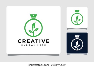 Green Lab Logo Template Design Inspiration