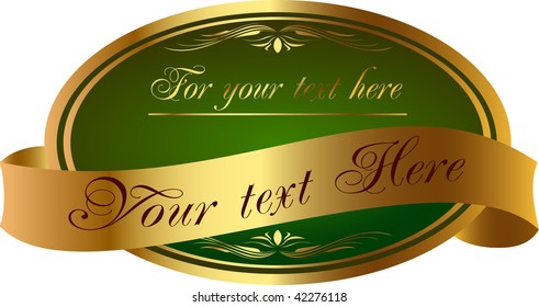 Green label design element