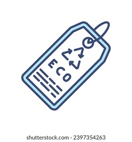 Green Label  icon in vector. Illustration