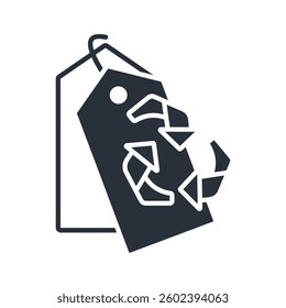 green label icons isolated on White Background. Flat style design