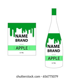 green label on the white bottle