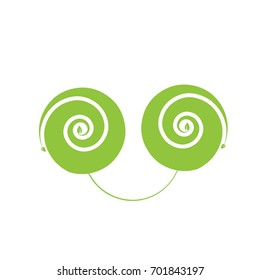 Green labels concept with leaves,vector illustration. green leaf logotype luxury and modern.