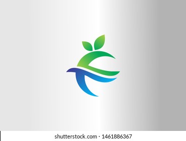 Green labels concept vector illustration