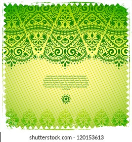 Green Lace ornament