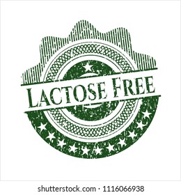 Green Lactose Free distress rubber grunge texture stamp