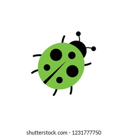 green lady bug icon