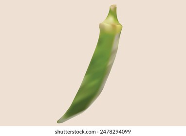 Dedo De Dama Verde Con Fondo 