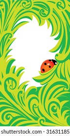 green ladybird frame