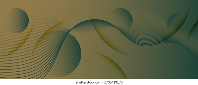 Green Landing Page Design. Abstract Fluid Shapes Banner. Vector Creative Movement. Army Geometric Template. Landing Page Design. Flow Graphic Stripes. Technology Landing Page Design.